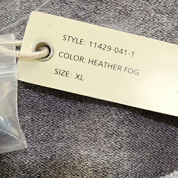 ESSENTIALS NWT'S MILAN0 HEATHER FOG SWEATER - Picture 4 of 4